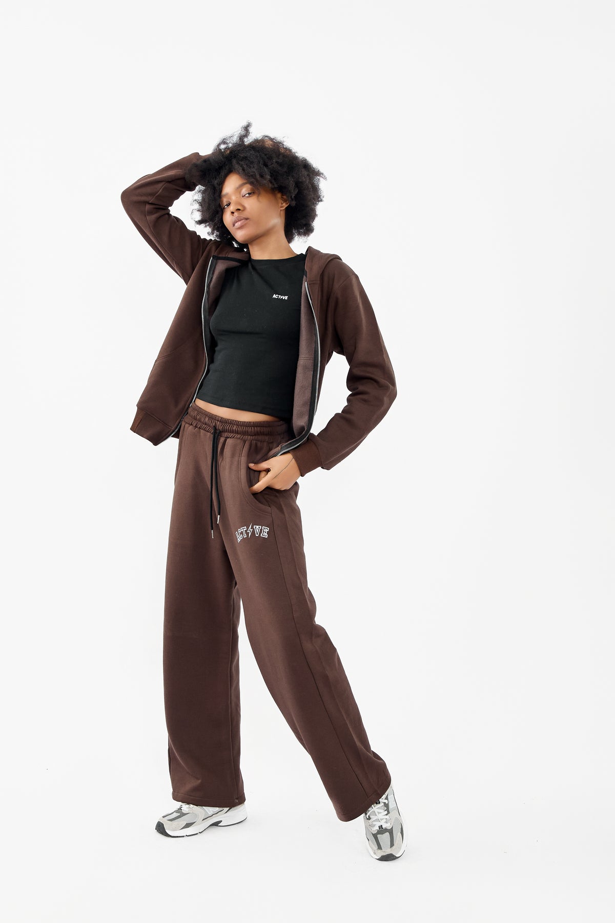 ACTIVE Essential Cotton Zip Set
