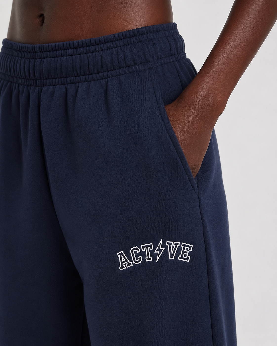 ACT⚡️VE Varsity Wide-Leg Sweatpants – Brown