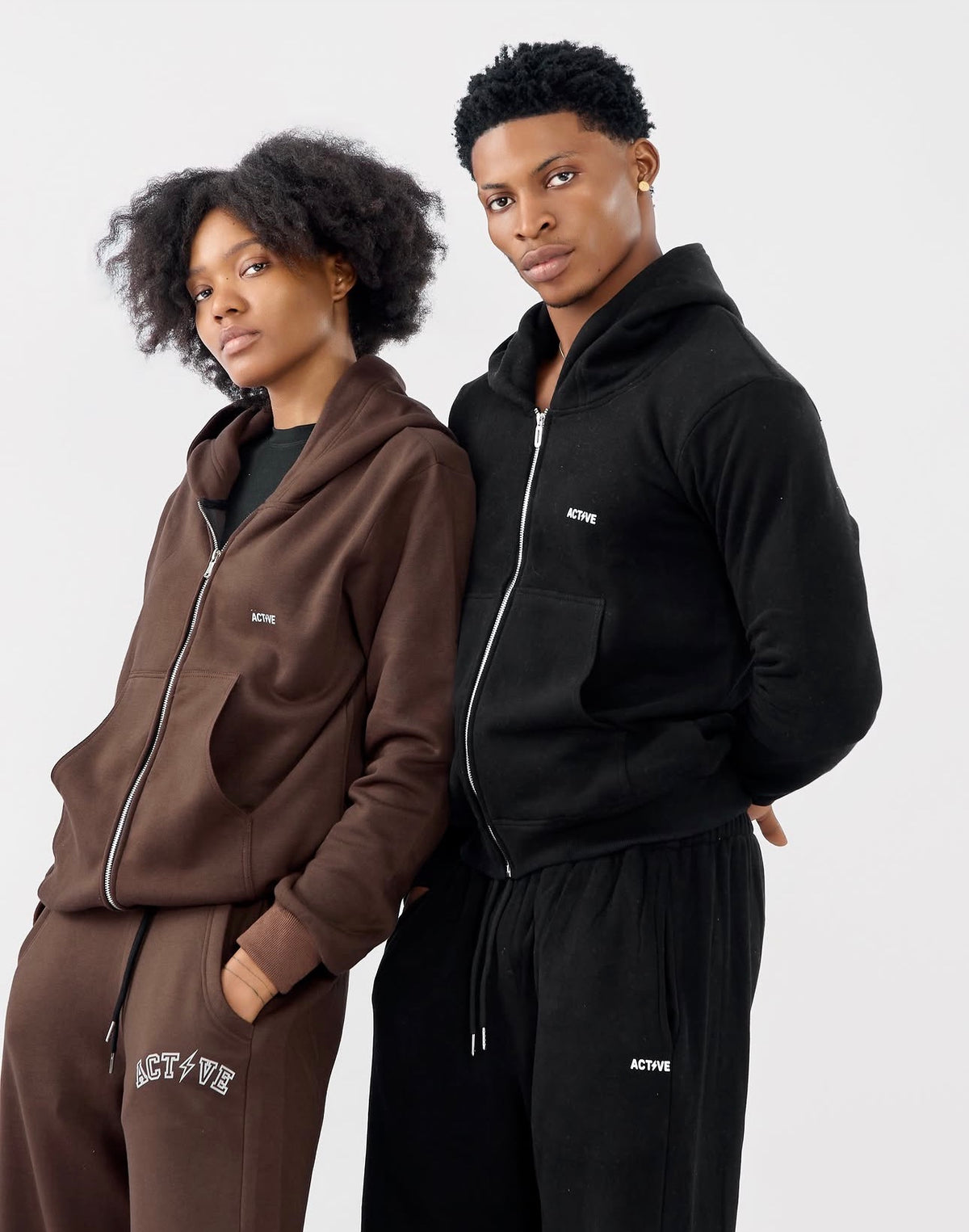 ACTIVE Essential Cotton Zip Set