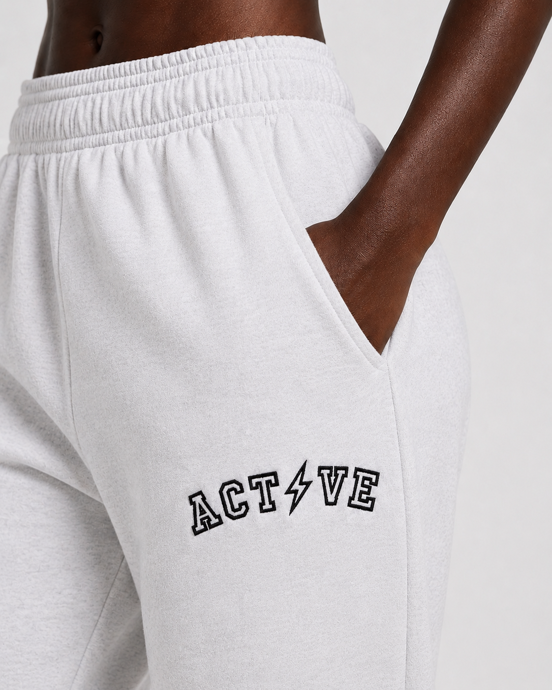 ACT⚡️VE Varsity Wide-Leg Sweatpants – Ash