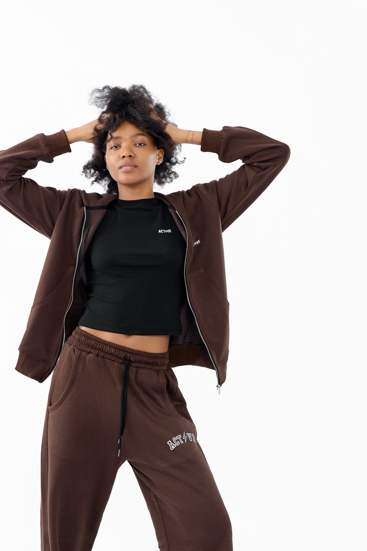 ACTIVE Essential Cotton Zip Set
