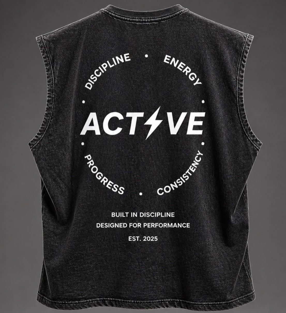 ACT⚡️VE Statement Stonewash Tee